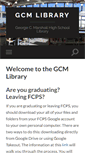 Mobile Screenshot of gcmhslibrary.com