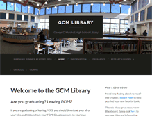 Tablet Screenshot of gcmhslibrary.com